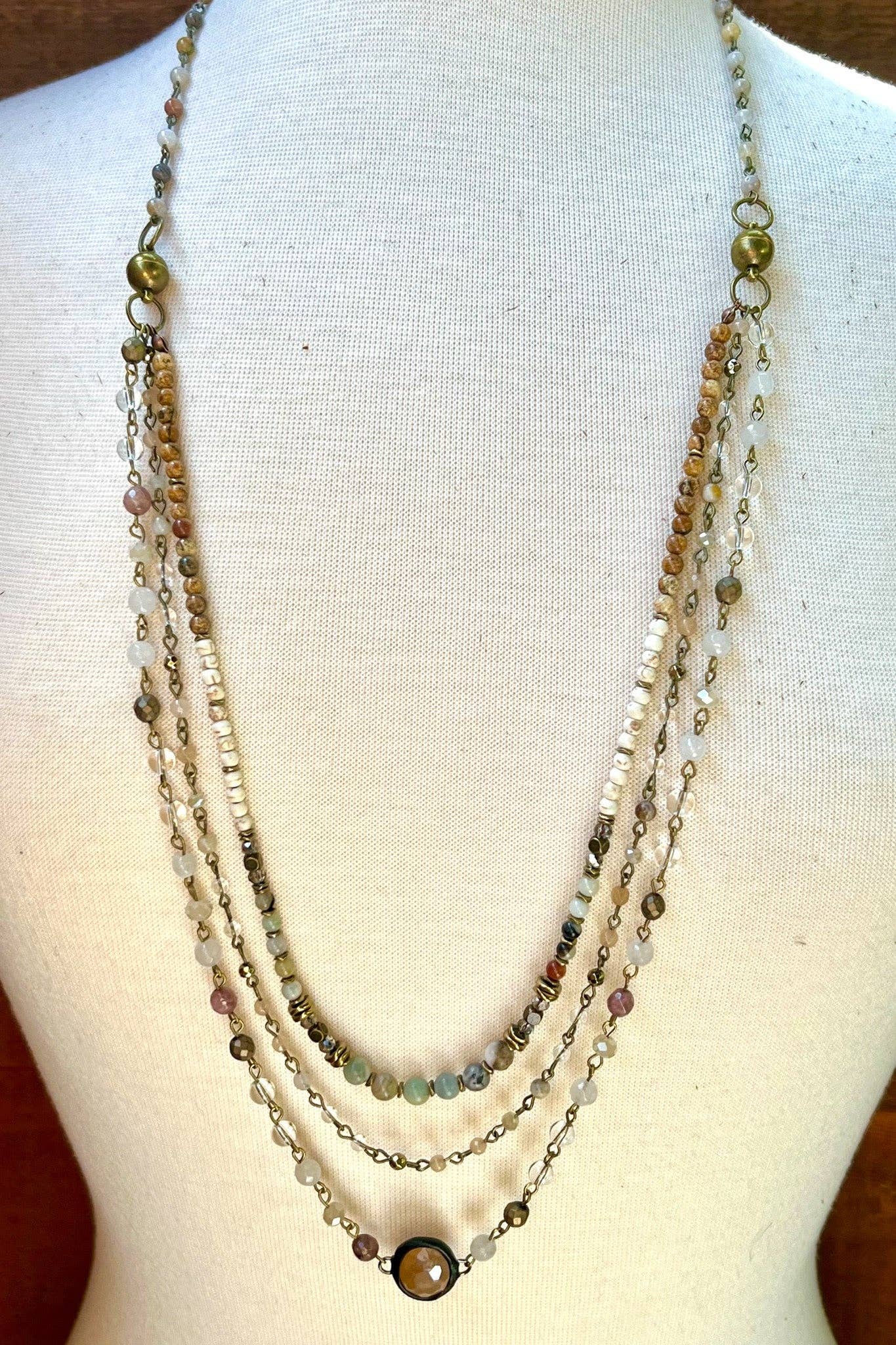 Justina Necklace: Imperial Jasper