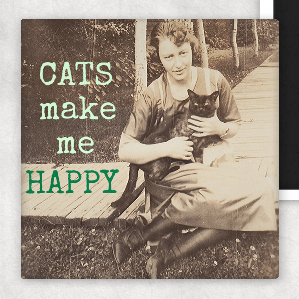 Fridge Magnet. CATS Make Me HAPPY