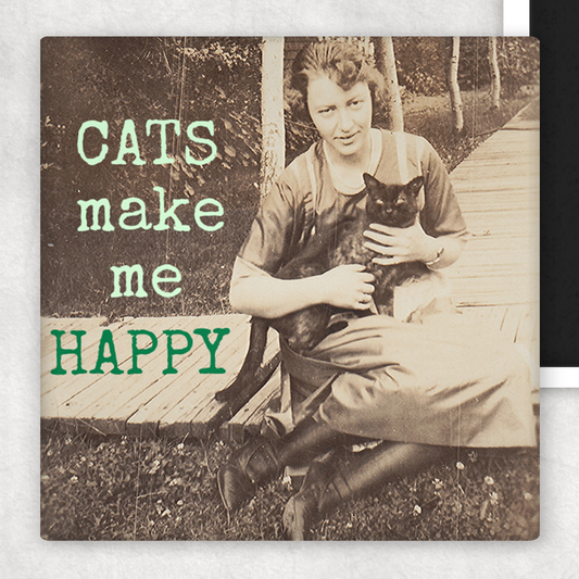 Fridge Magnet. CATS Make Me HAPPY
