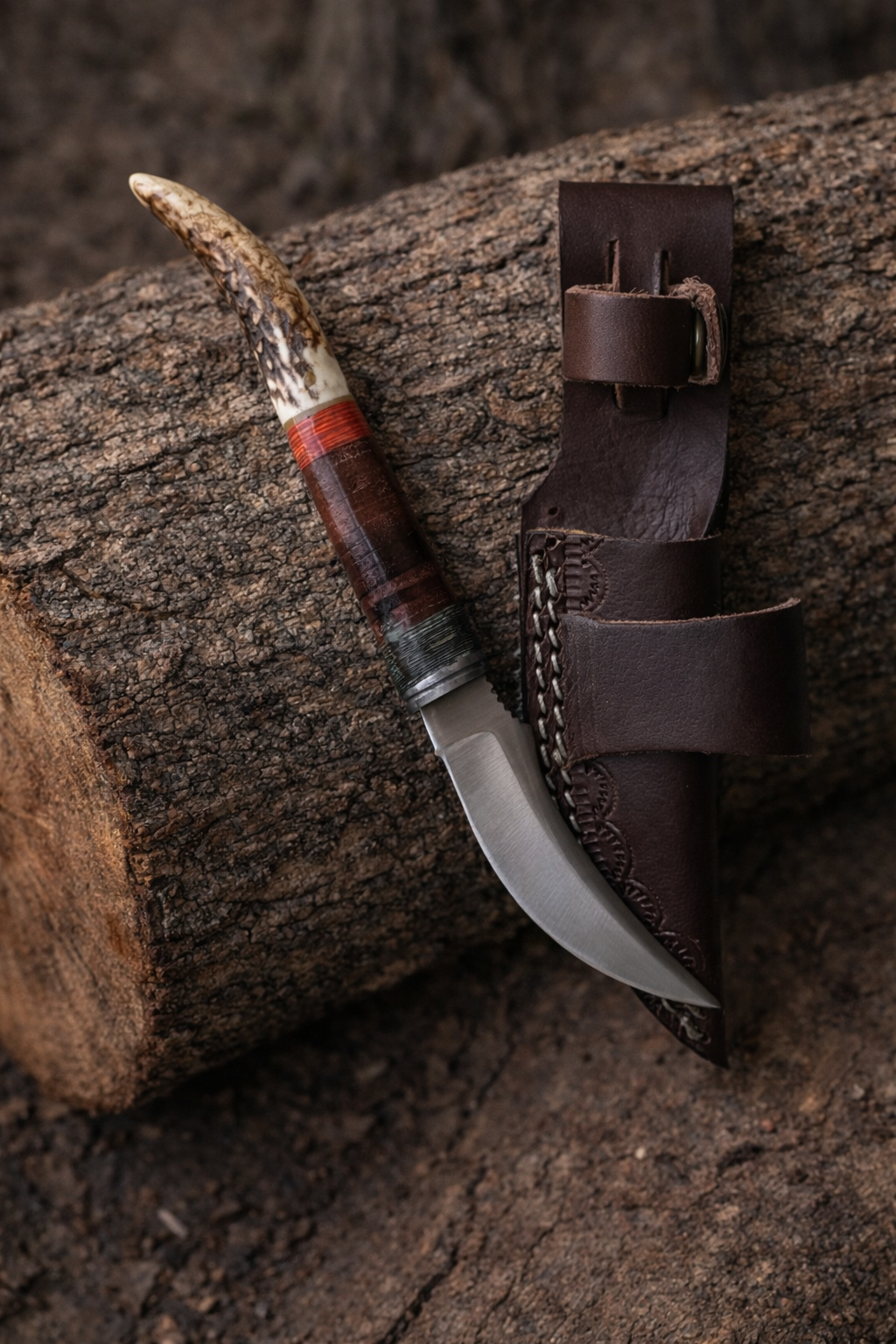 Titan Ridgeback Utility Knife – Stag Handle Edition