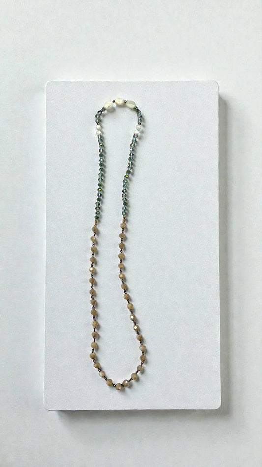 30" reversable 2-way ivory layer necklace 