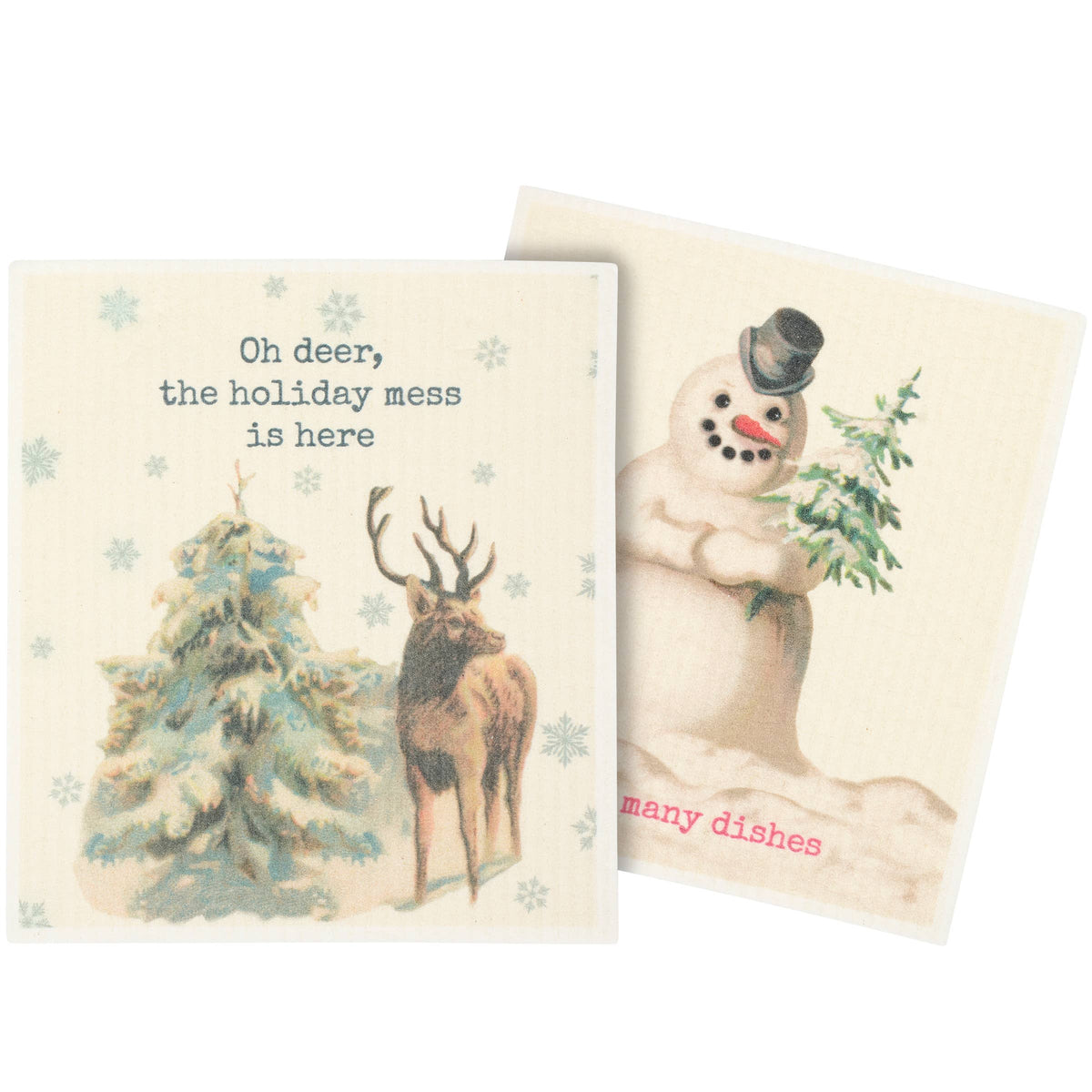 Oh Deer Swedish Dishcloth Set