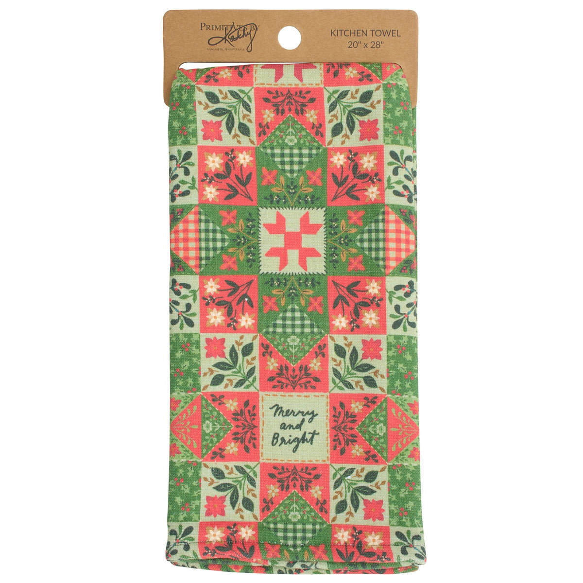 Merry And Bright Quilt Kitchen Towel