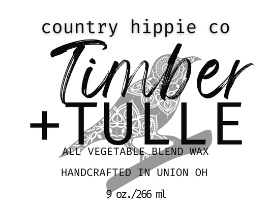 Timber + Tulle Apothecary-Inspire Candle 9 oz.