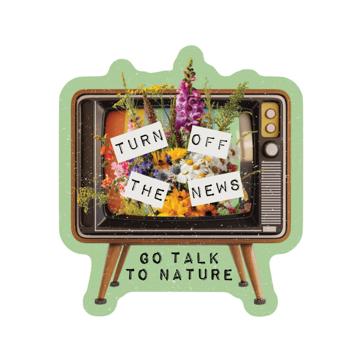 Go Talk to Nature Media High Quality Vinyl Sticker