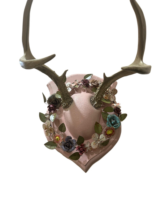 Metal flower wreath