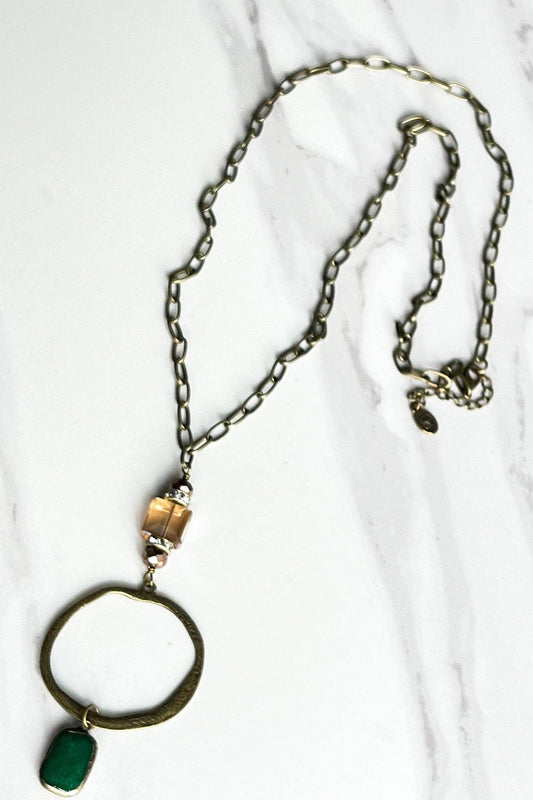 Long Sicily Necklace Green