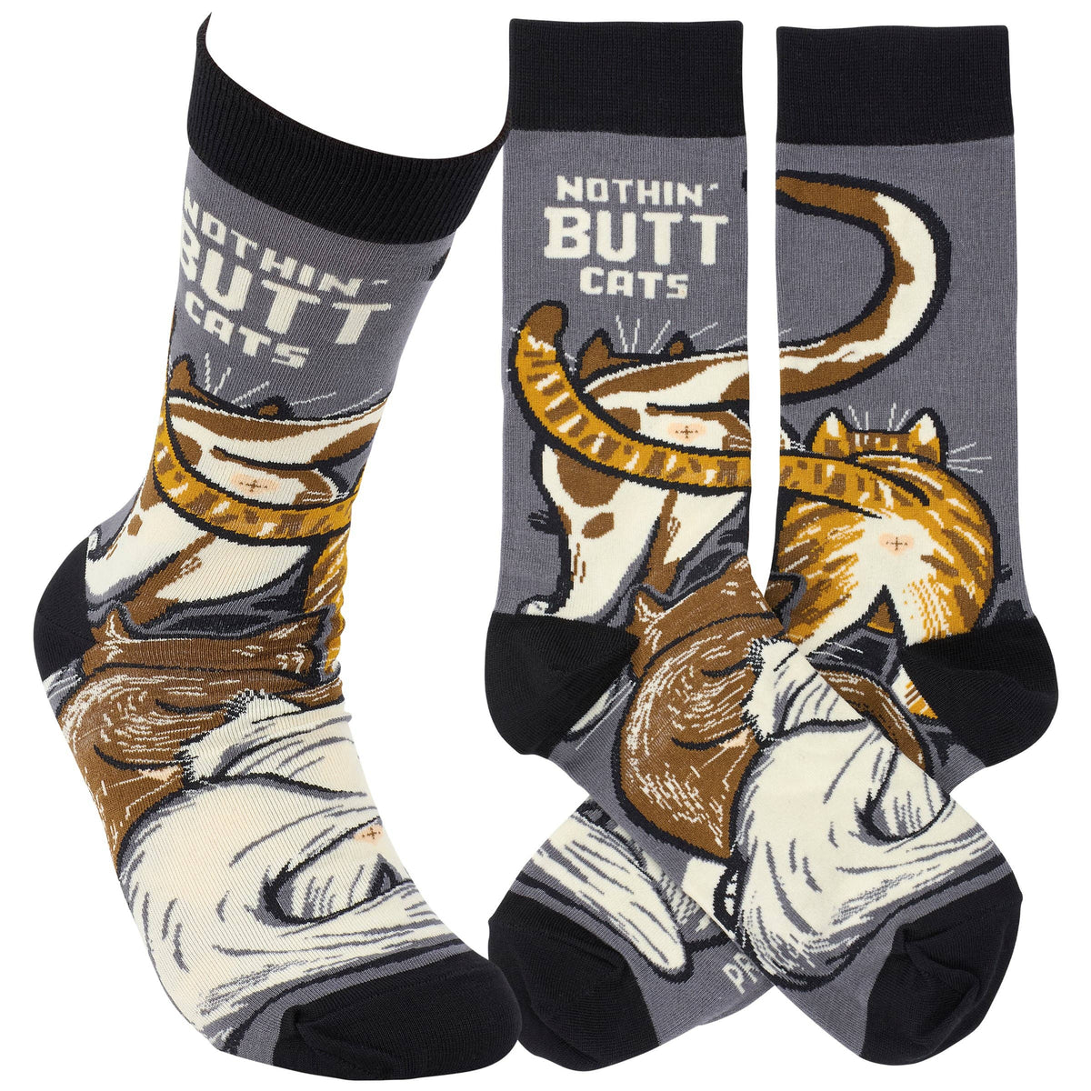 Nothin' Butt Cats Socks