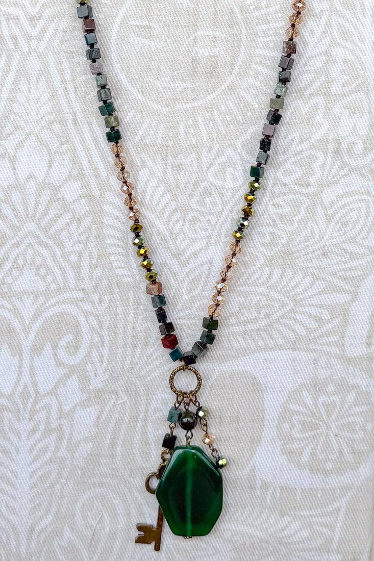 Suki Necklace - India Agate