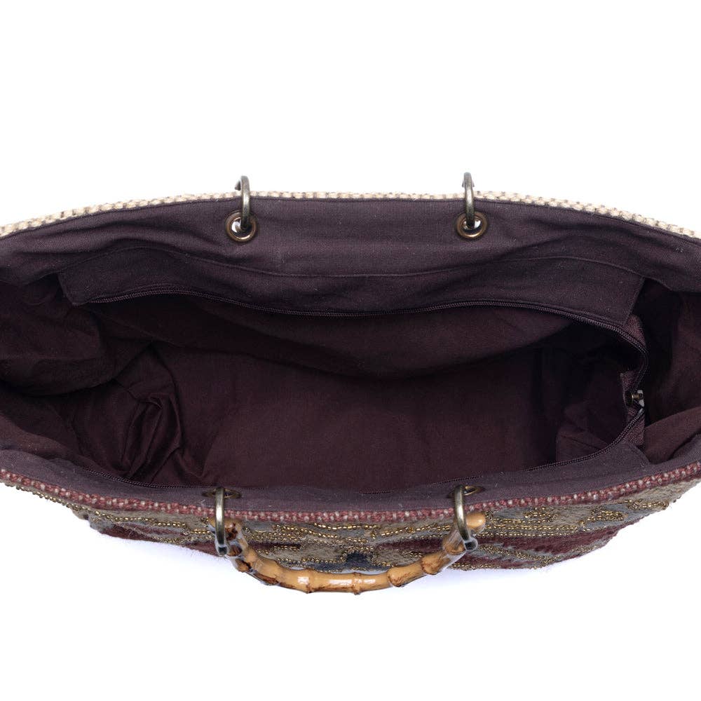 Desert Loom Jute Weekender Bag in Saffron Dune: Saffron Dune