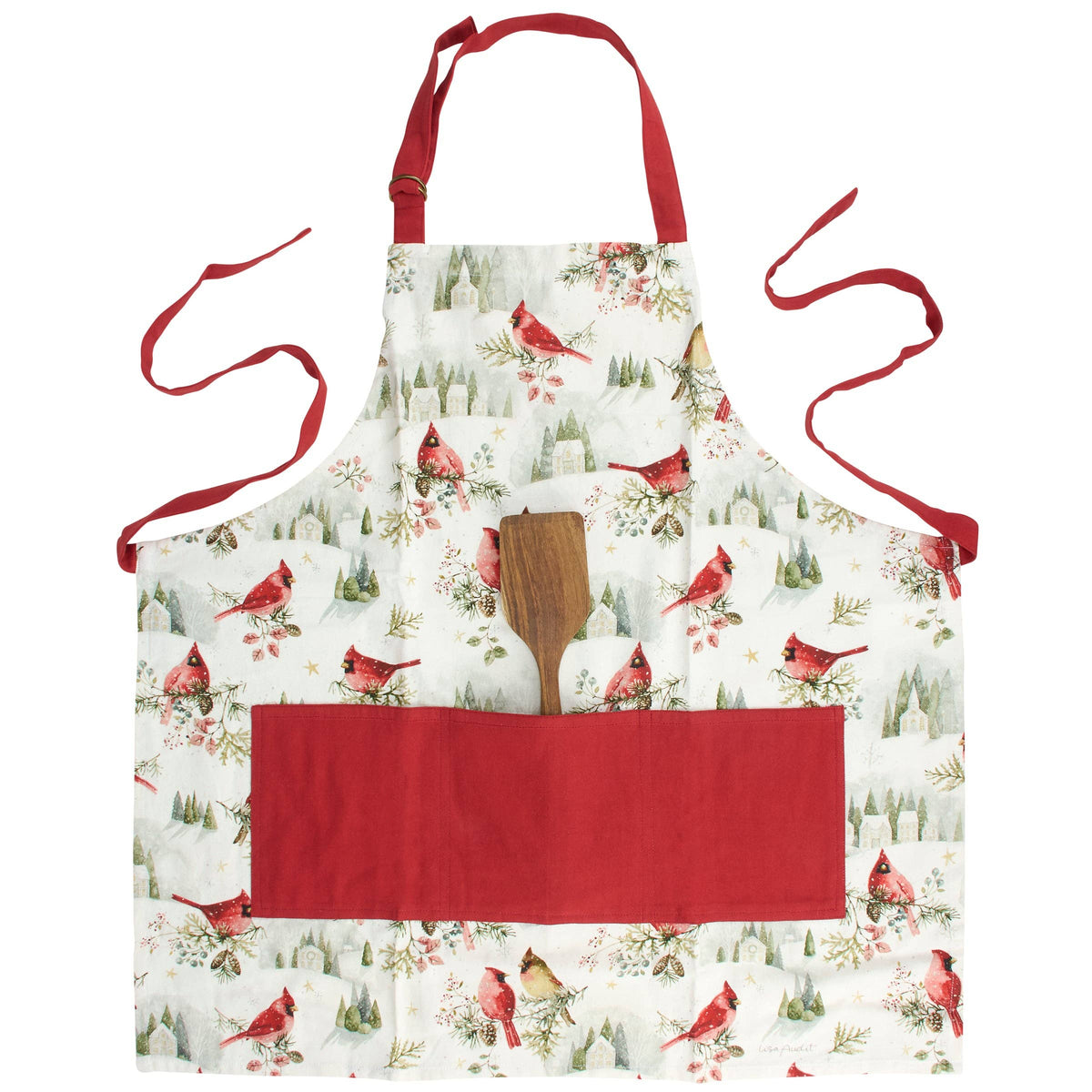 Cardinal Couple Apron