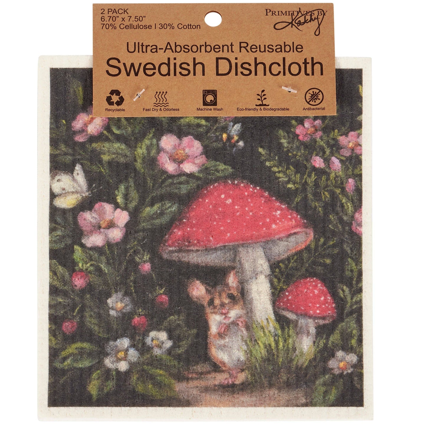 Woodland Friends Swedish Dishcloth Set
