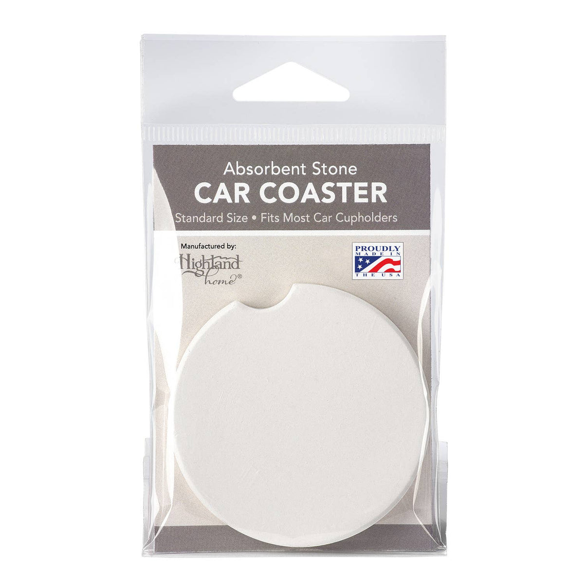 Blue Line Absorbent Stone Car Coaster 1 Pack