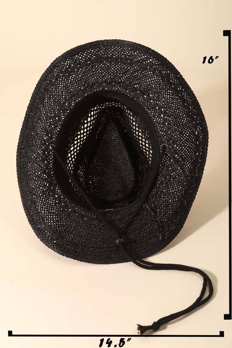 Straw Weave Fashion Western Cowboy Hat: IV