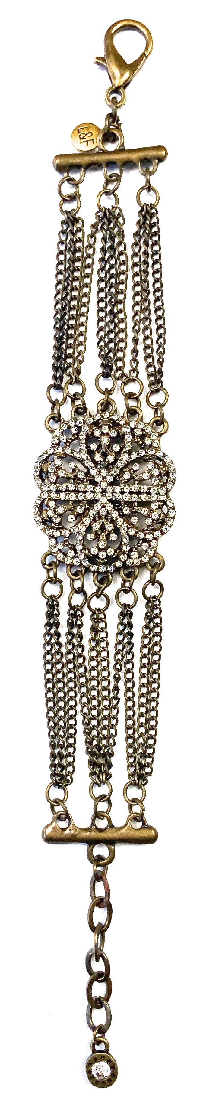 TCM804 BR-Pave Flower Multi Chain