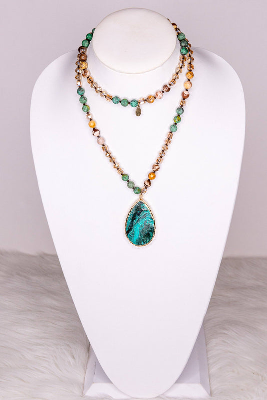 Sabrina Necklace in Jade
