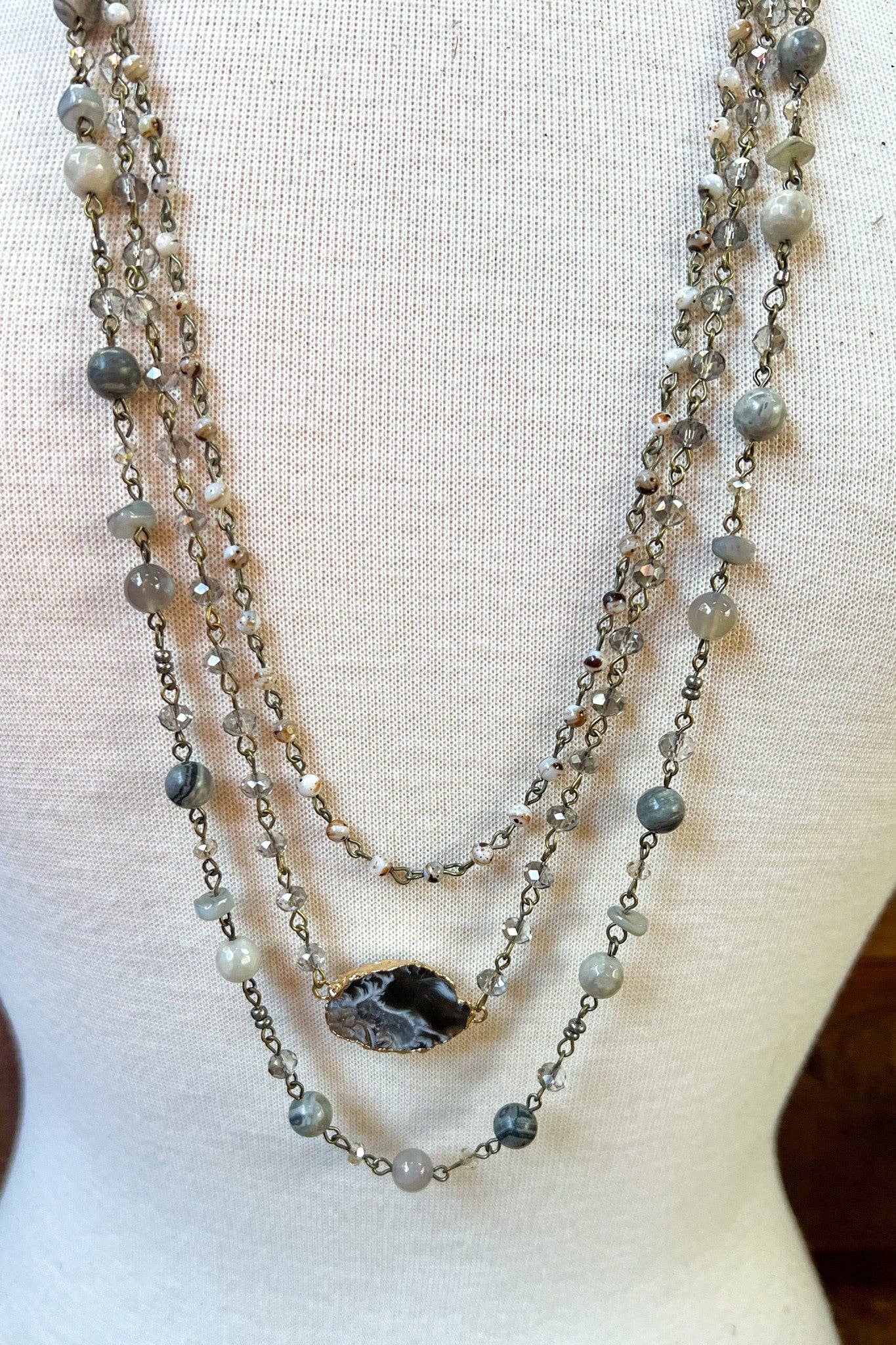Florence Necklace Grey