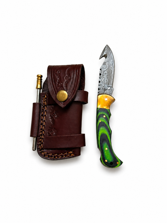 Titan Emerald Ridge Damascus Outdoor Utility Knife