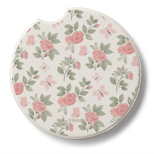 "Pretty Coquette" Single Packaged Stone Car Coaster