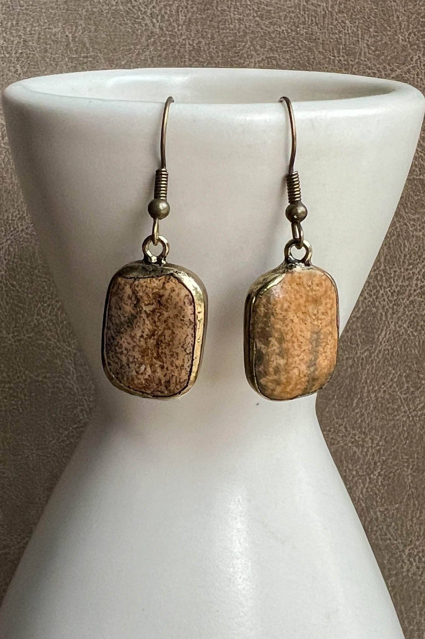 Sicily Earrings: Jasper