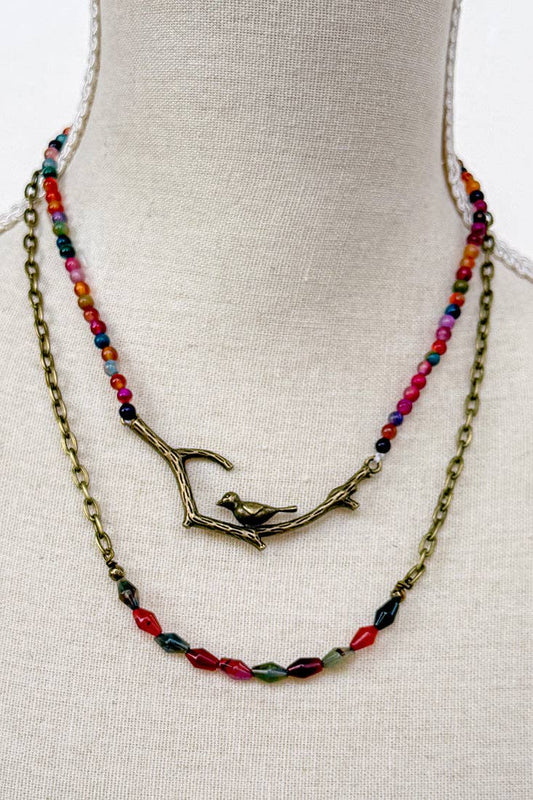 Braelyn Necklace - Multi Agate
