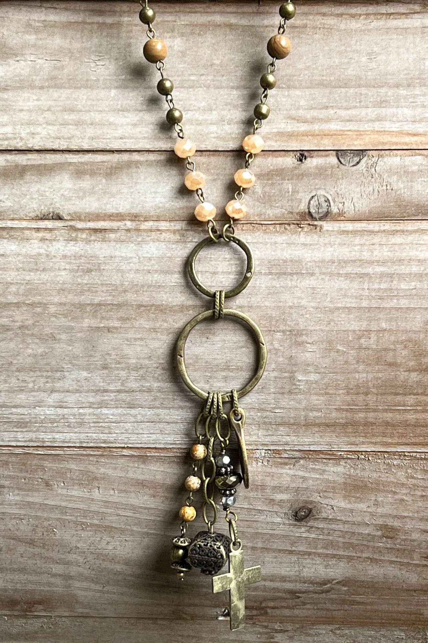 Acacia Necklace Cross