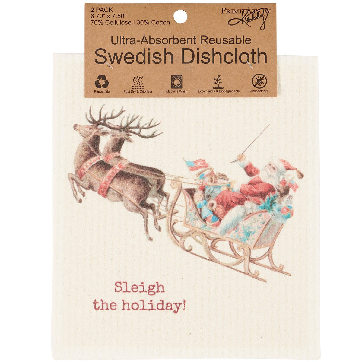 Christmas Swedish Dishcloth Set