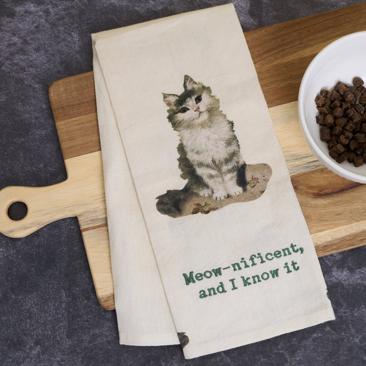 Meownificent An I Know It Kitchen Towel