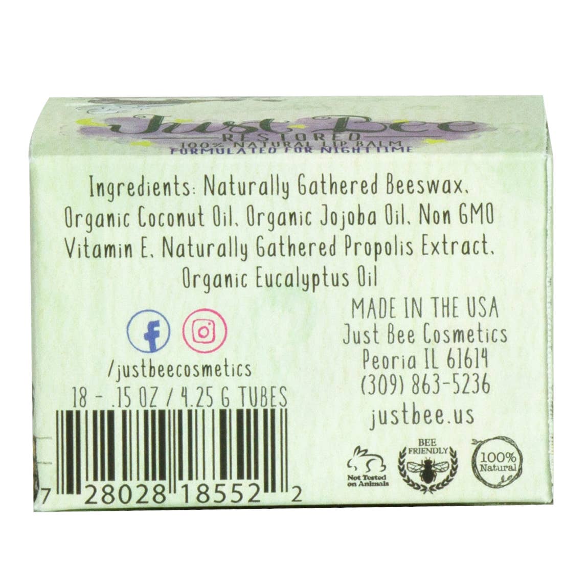 Just Bee Renewed Lip Balm - Lavender: Lavender