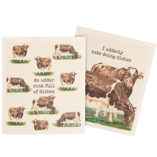 An Udder Sink Of Dishes Swedish Dishcloth Set