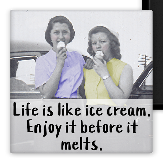 MAGNET. Life is Like Ice Cream. Enjoy It Before It Melts.