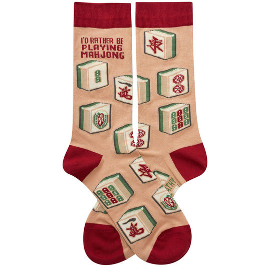Rather Be Playing Mahjong Socks