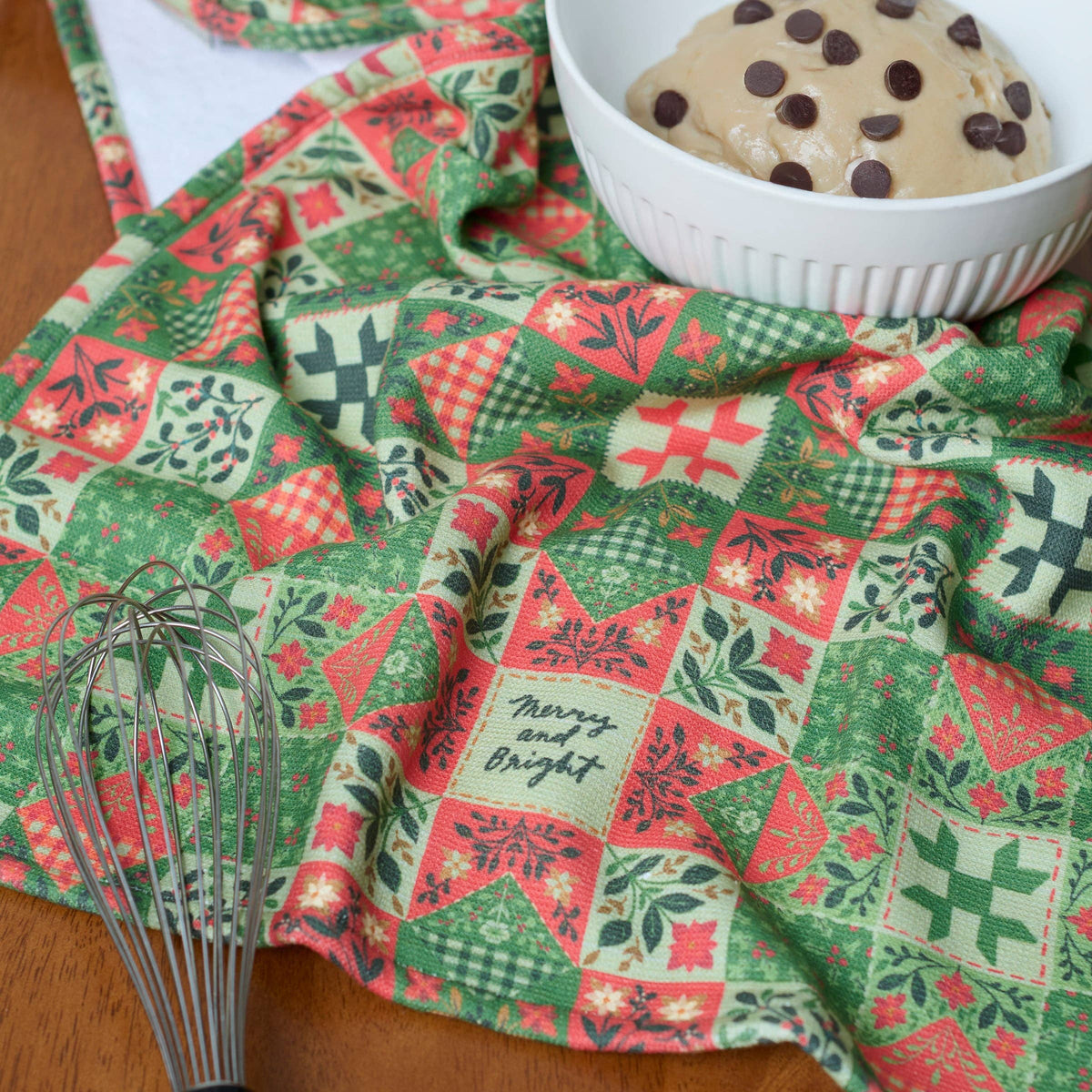 Merry And Bright Quilt Kitchen Towel