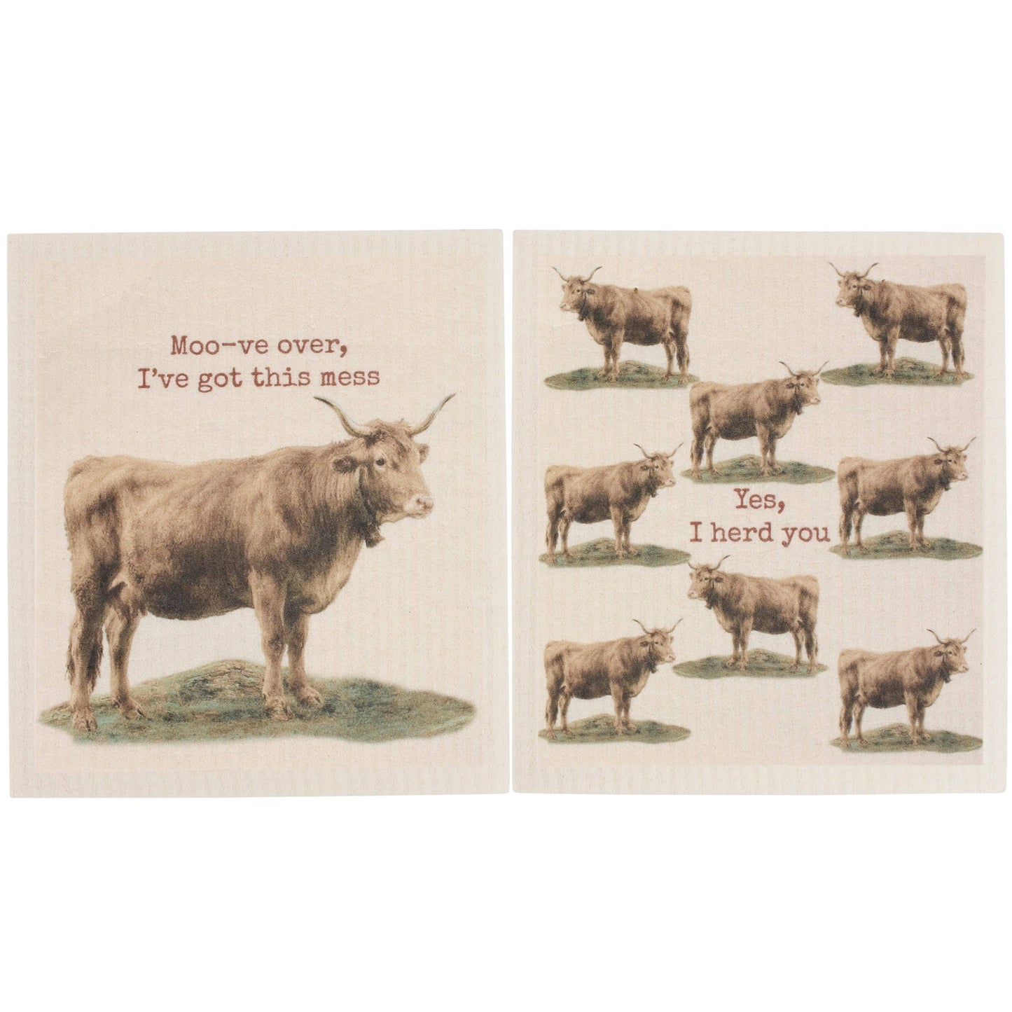 Moove Over I've Got This Mess Swedish Cloth Set