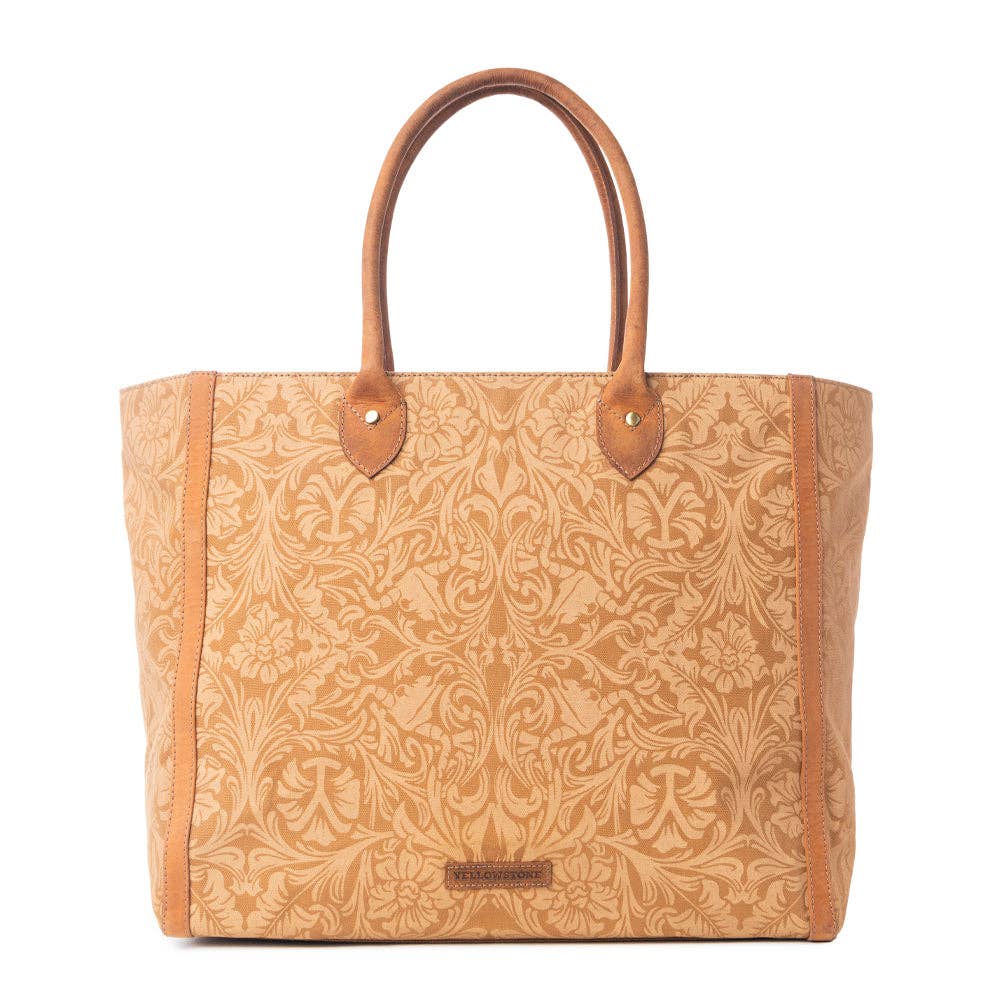 Yellowstone Chief Weekender Bag with Pockets in Amber: Amber
