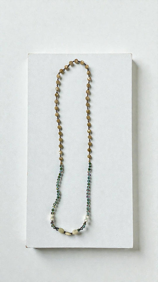 30" reversable 2-way ivory layer necklace 