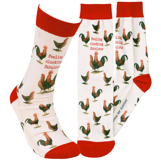 Feeling Clucking Fabulous Socks