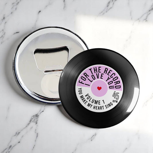 Tap and Play | Scannable Vinyl Record Magnets For The Record I Love You / Magnet
