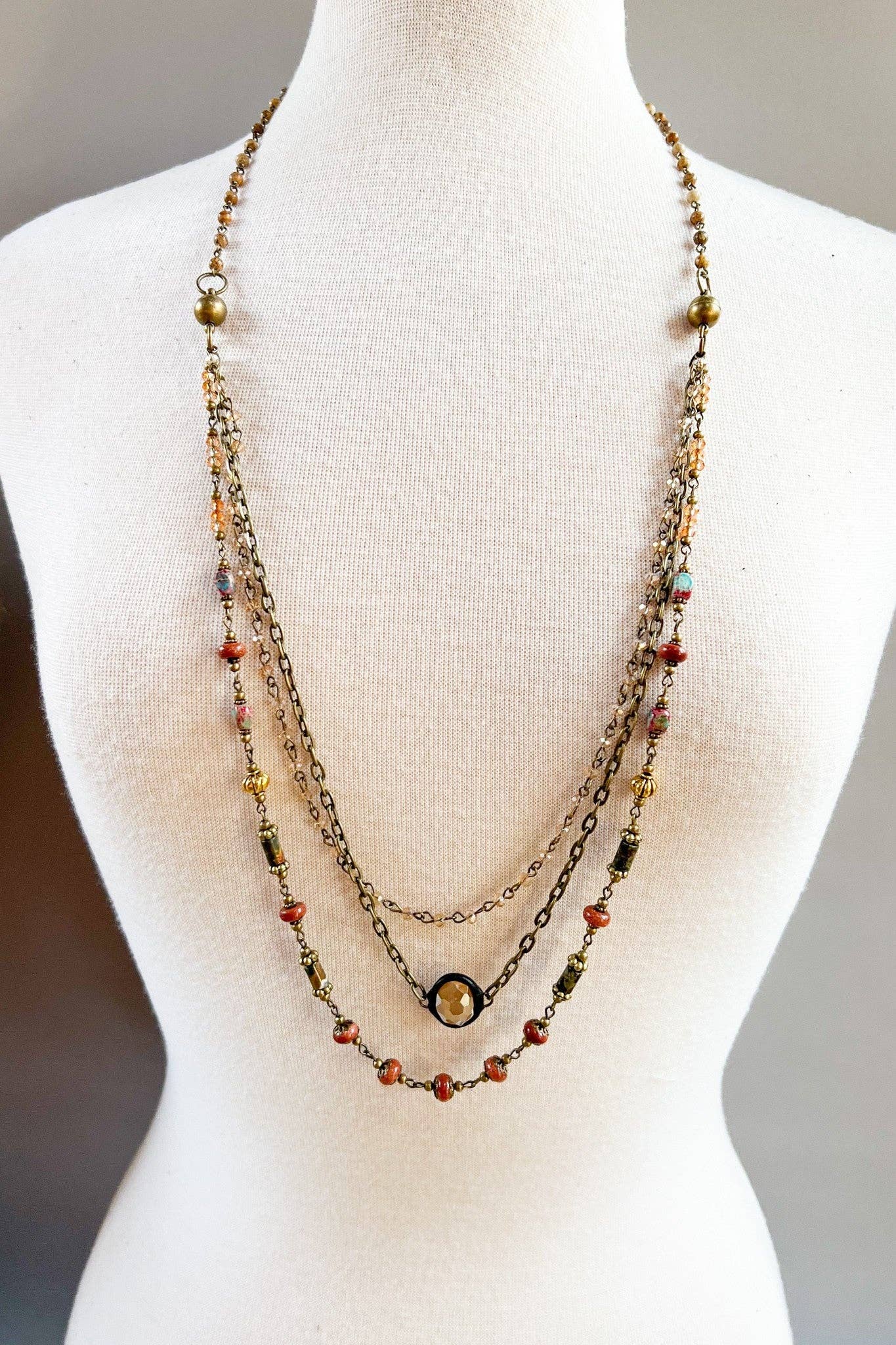 Justina Necklace: Imperial Jasper