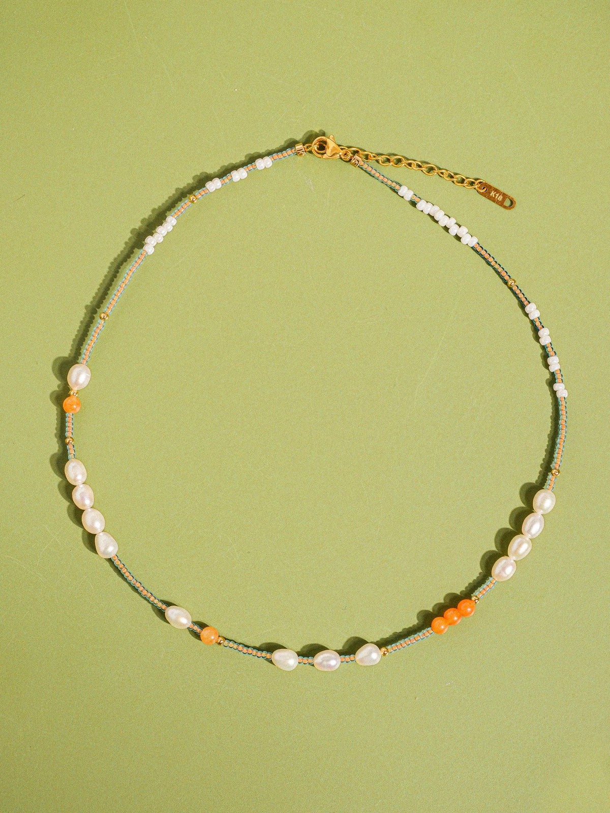 18K Handmade  Bohemian Beaded Stack Necklaces: Sapphira-Turquoise