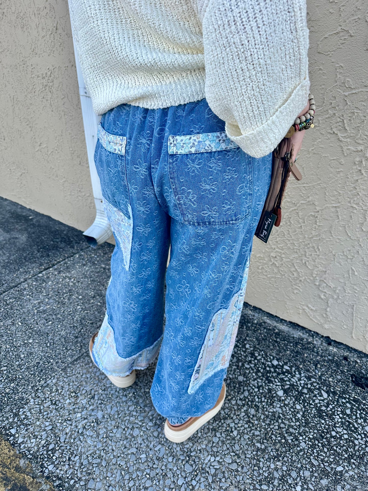 Denim Patchwork Jogger