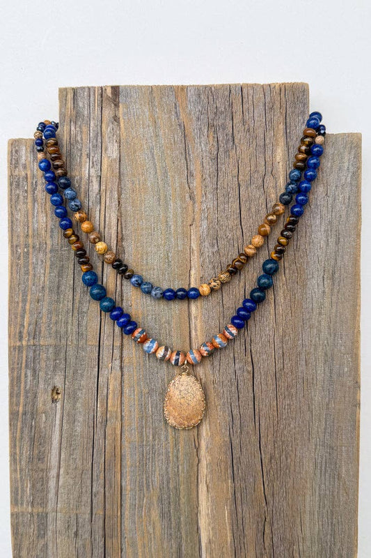 Becca Necklace - Navy