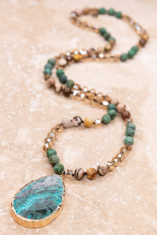 Sabrina Necklace in Jade