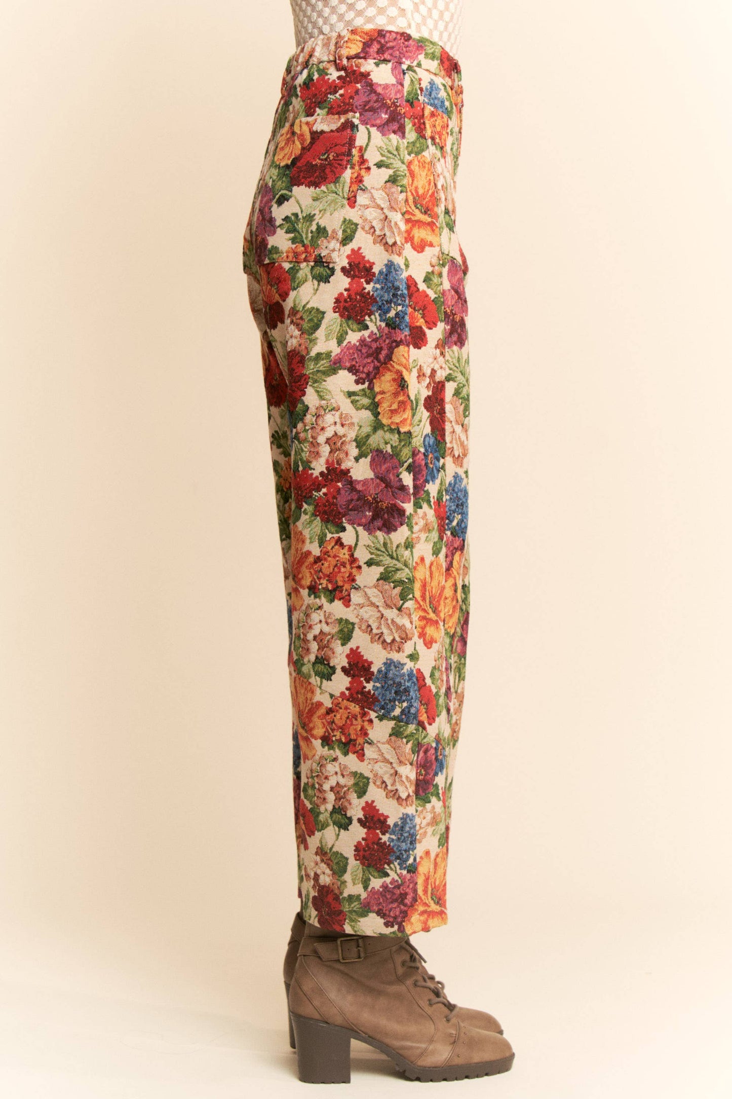 FLOWER MESH CARGO JOGGERS