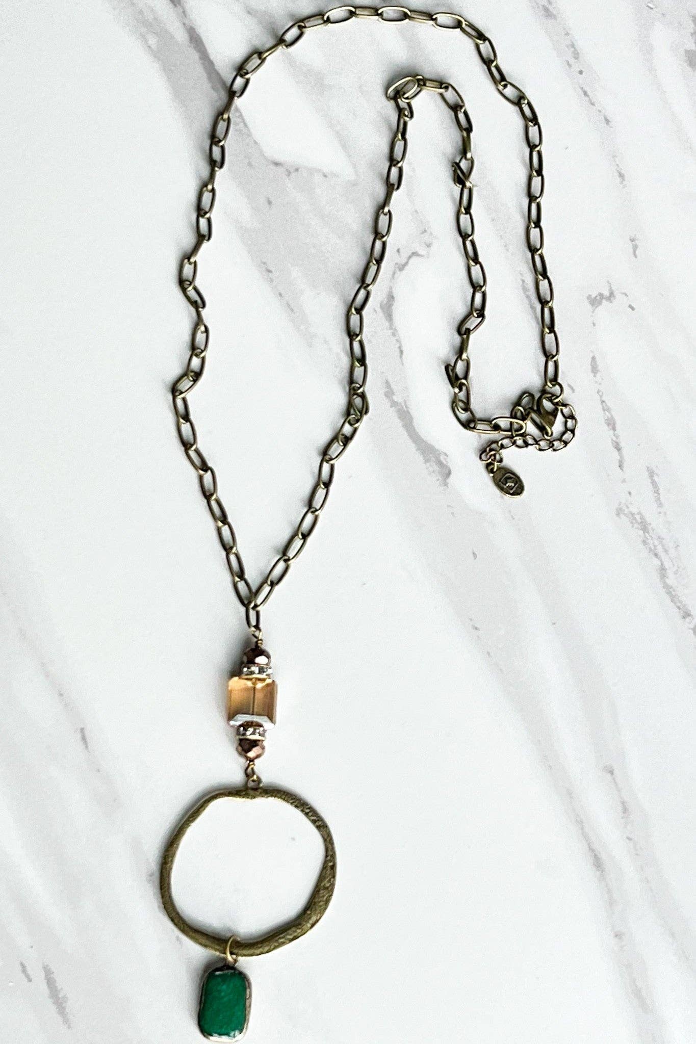 Long Sicily Necklace Green