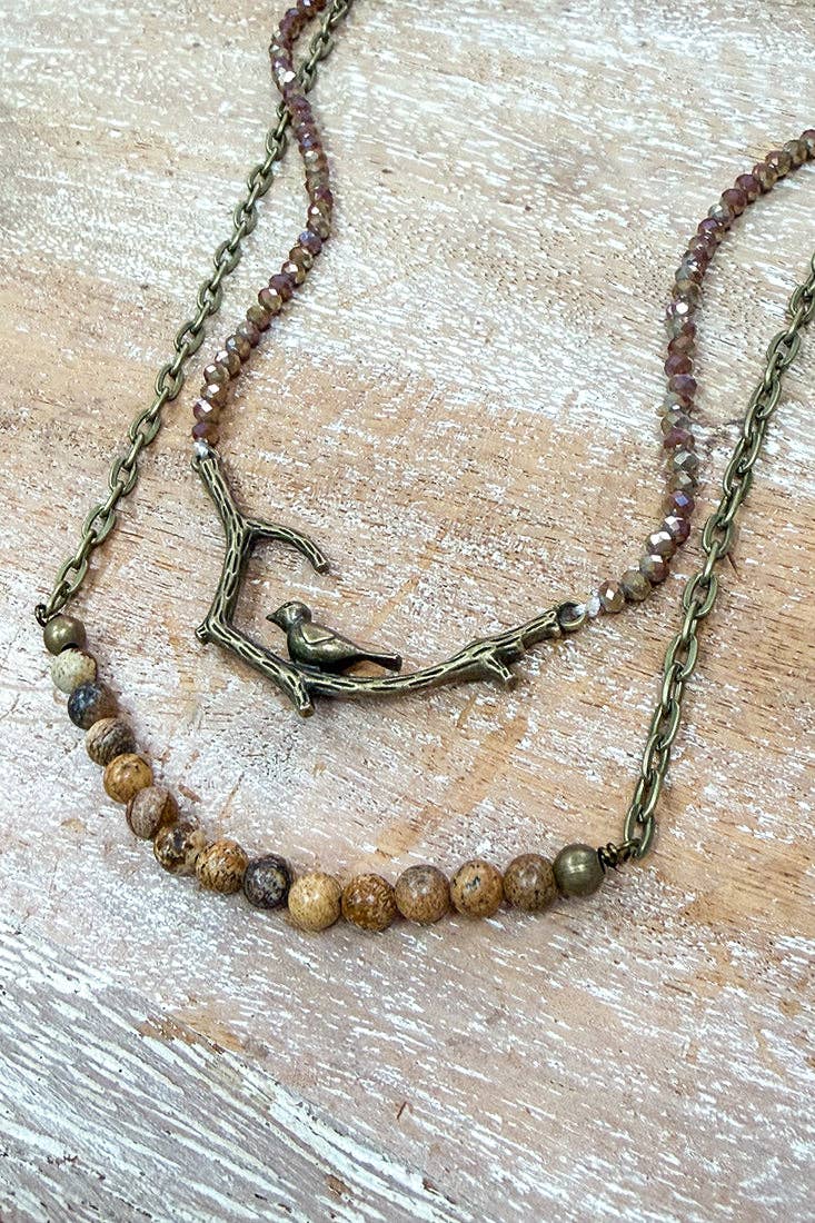 Braelyn Necklace - Jasper