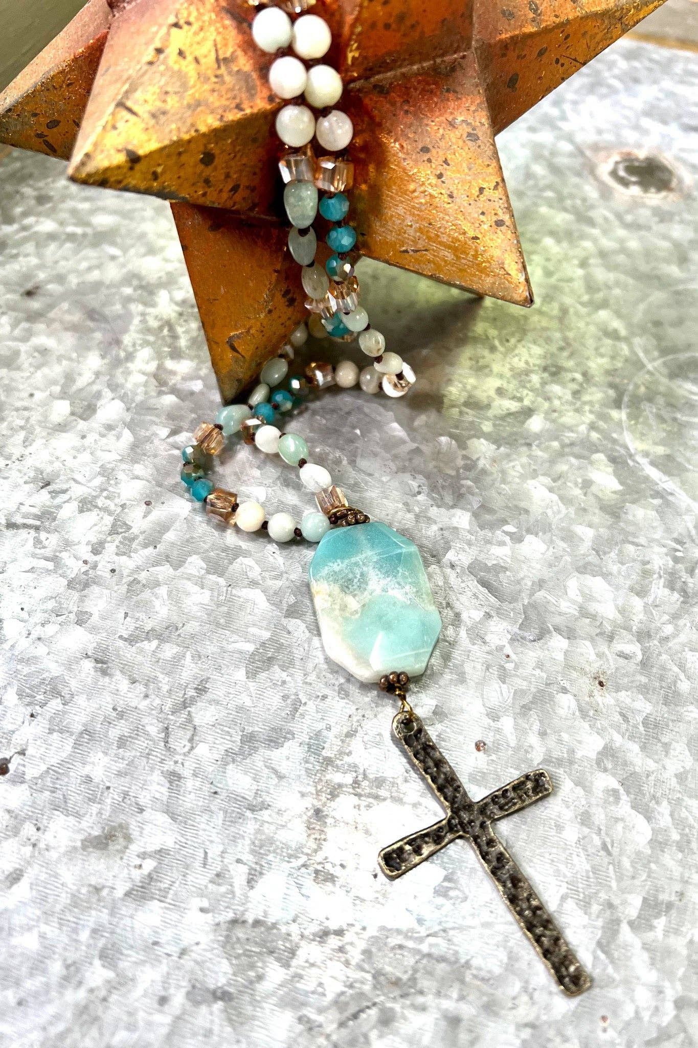 Stephanie Necklace Amazonite