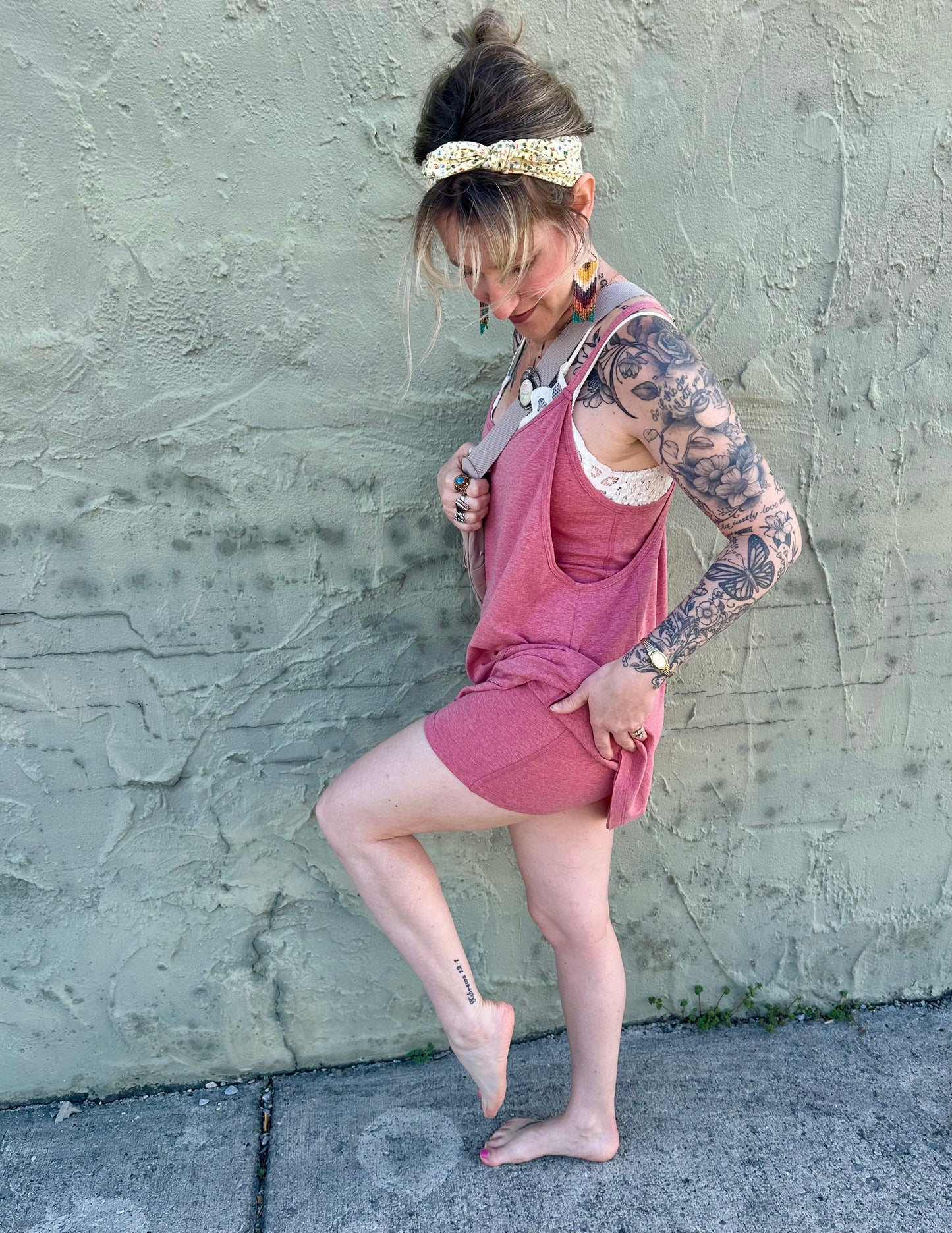 Mini Dress With Built-in Romper Liner