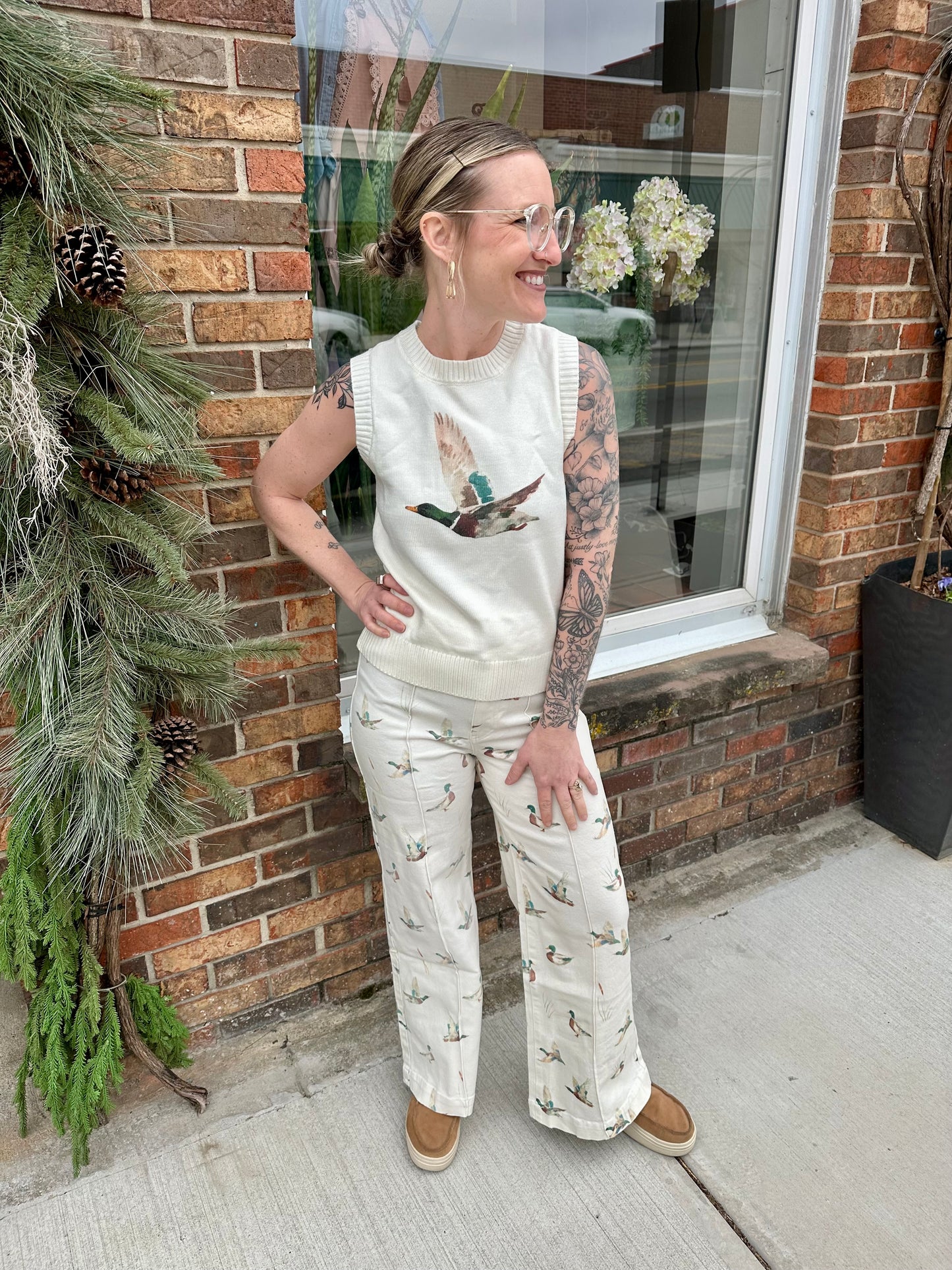 Duck Wide Leg Jeans