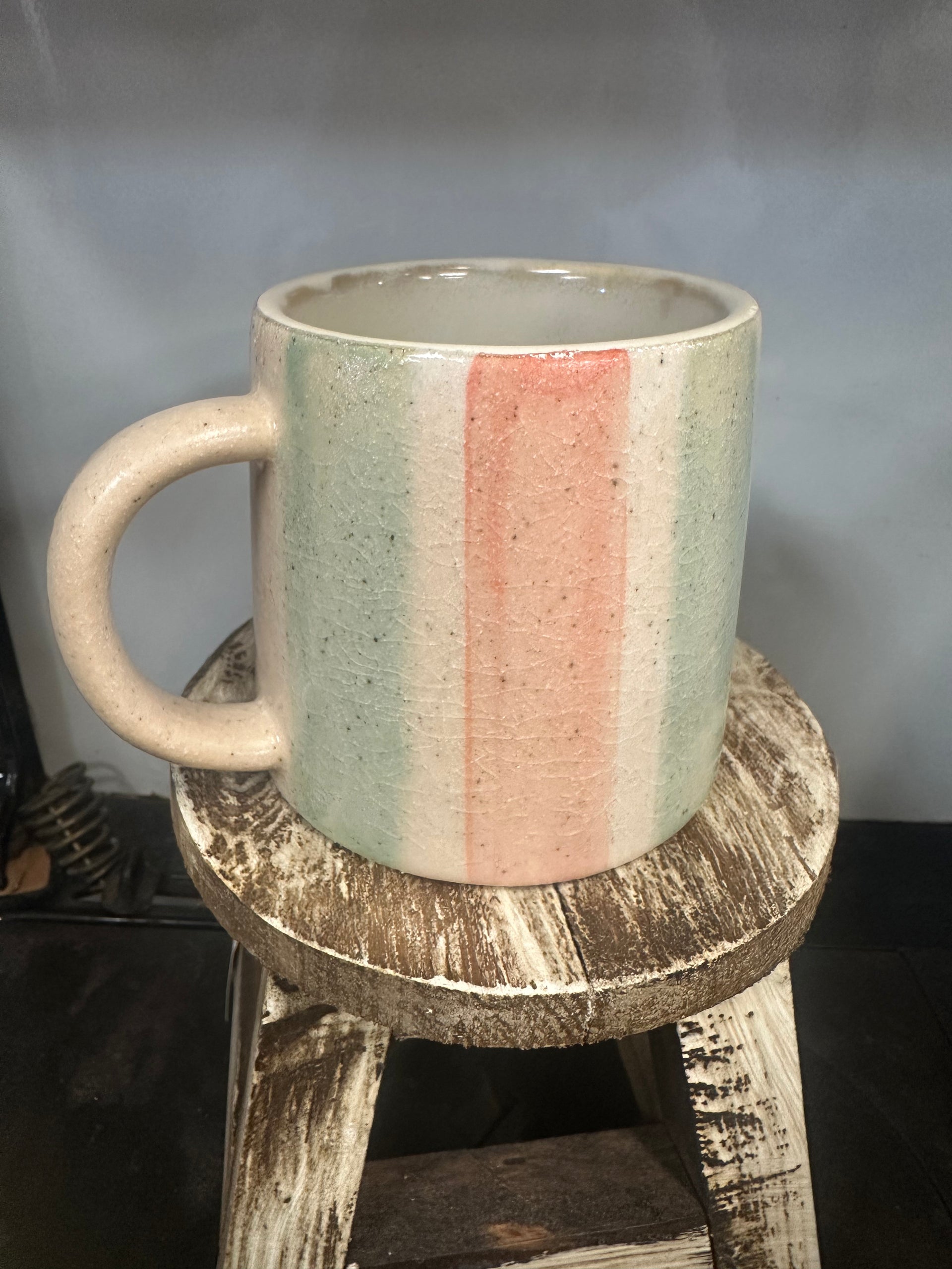 24 oz. Hand-Painted Terra-cotta Mug, 4 Styles – Cahoots General Store